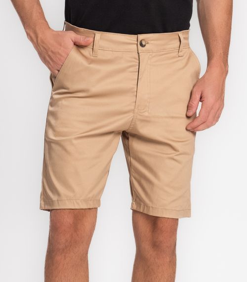 Bermuda Masculina Em Sarja Diametro Marrom