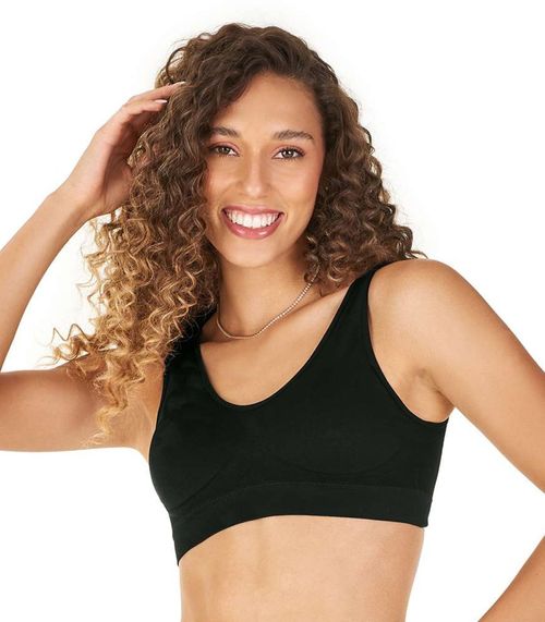 Top Com Alça Larga Sem Costura Zee Rucci Preto