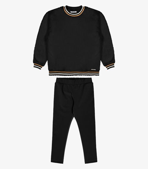 Conjunto de Blusão Com Legging Trick Nick Preto