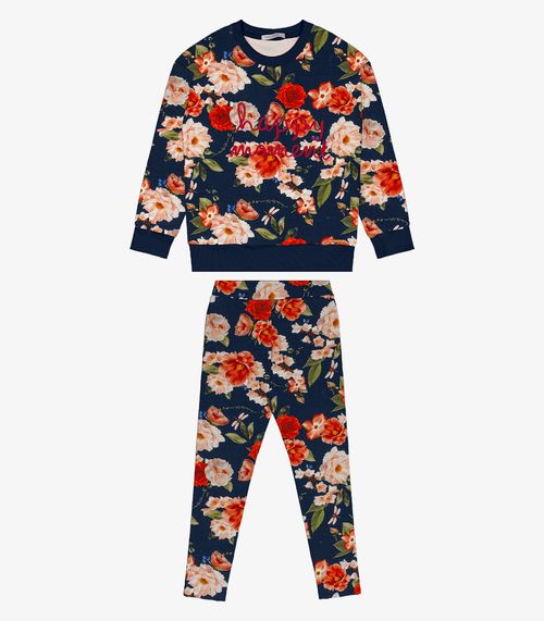 Conjunto de Blusão Com Legging Trick Nick Azul