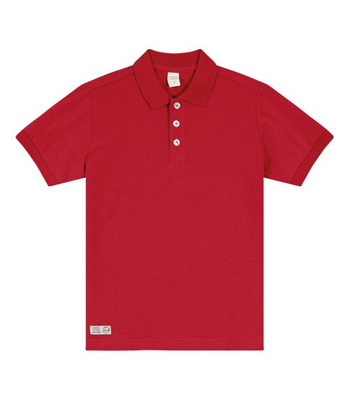 Camisa Polo Infantil Masculina Trick Nick Vermelho