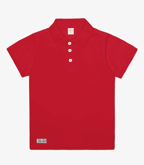 Camisa Polo Infantil Masculina Trick Nick Vermelho