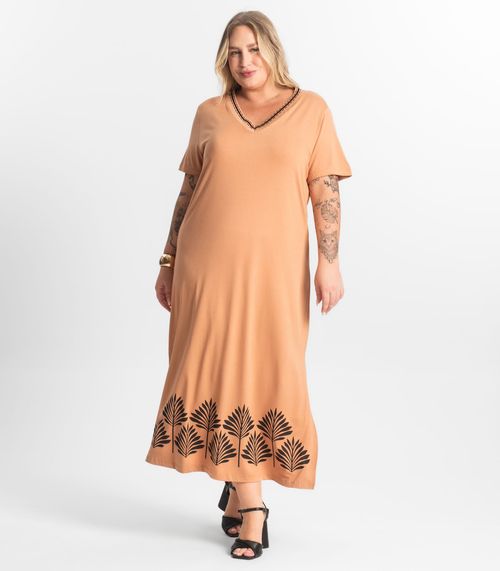 Vestido Super Midi Plus Size Secret Glam