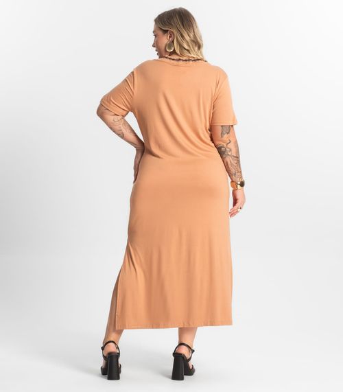 Vestido Super Midi Plus Size Secret Glam
