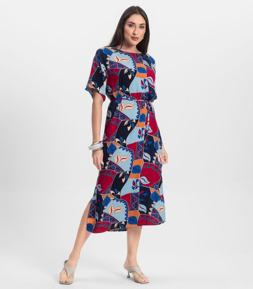 Vestido Midi Infinita Cor Azul