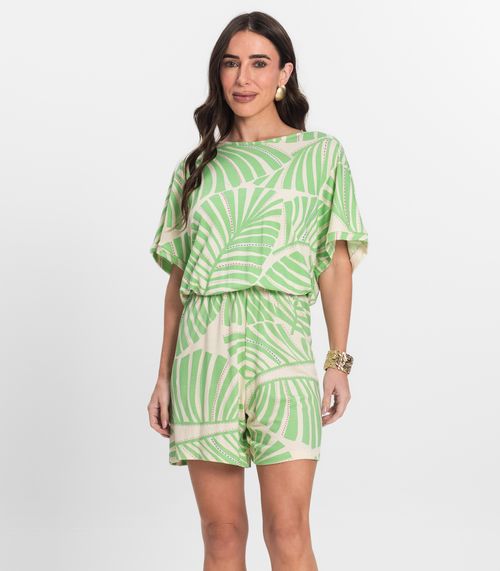 Macaquinho Feminino Infinita Cor Verde