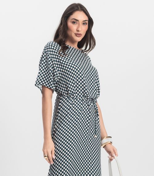 Vestido Midi Infinita Cor Verde