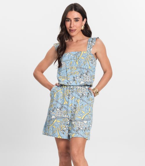 Macaquinho Feminino Curto Infinita Cor Azul