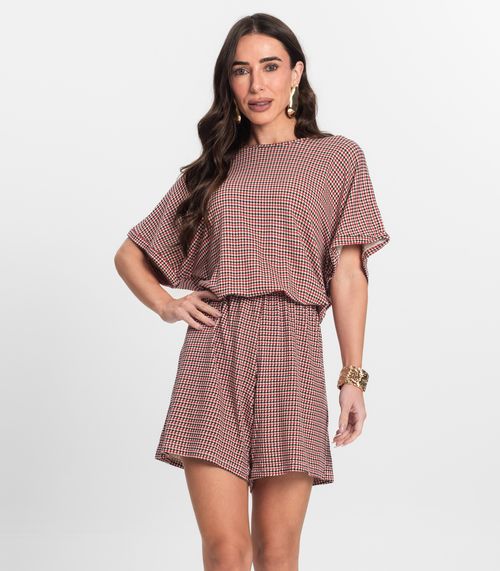 Macaquinho Feminino Infinita Cor Vermelho