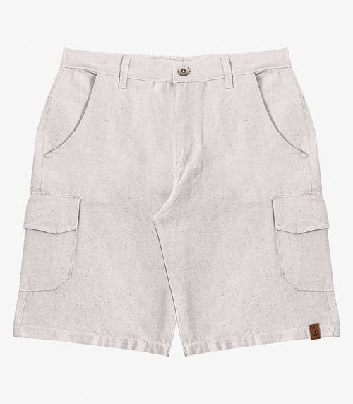 Bermuda Masculina Sarja Com Bolsos Cargo  Shift Cinza