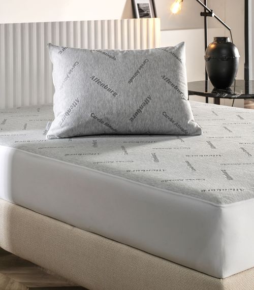 Protetor Colchão Solteiro Carvão Ativado Altenburg Branco