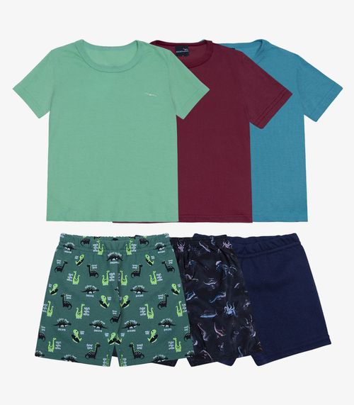 Kit Combo 3 Conjuntos Masculino Sortidos Agathos Sortida