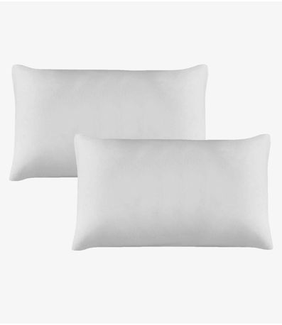 Kit 2 Fronhas Avulsas Lisas Vivaldi Branco