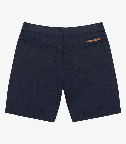 Bermuda Maculina Sarja Com Bolsos Shift Azul