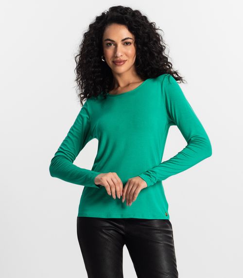 Blusa Feminina Manga Longa Rovitex Verde