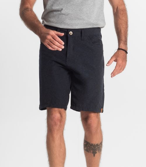 Bermuda Masculina Sarja Com Bolsos Shift Azul