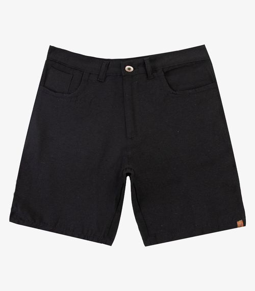 Bermuda Masculina Sarja Com Bolsos Shift Preto