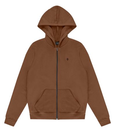 Jaqueta Masculina Moletom Premium Diametro Marrom