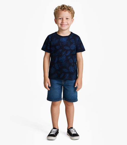 Camiseta Infantil Masculina Infinita Cor Azul
