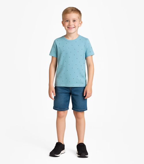 Camiseta Infantil Masculina Infinita Cor Azul