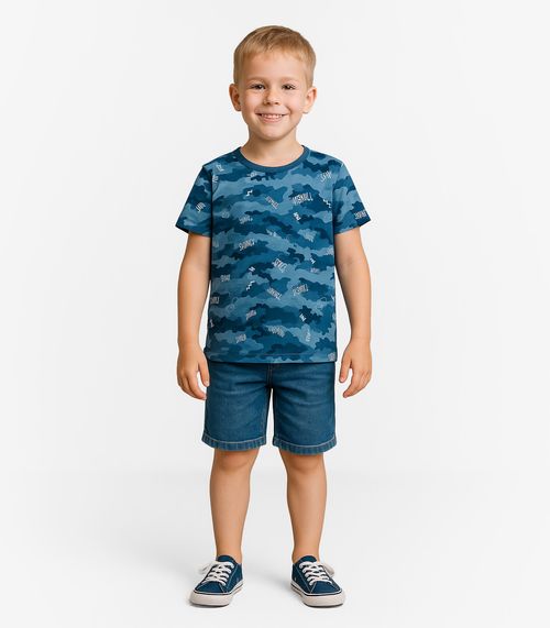 Camiseta Infantil Masculina Infinita Cor Marrom