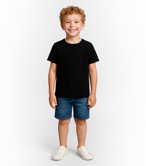Camiseta Infantil Masculina Infinita Cor Preto