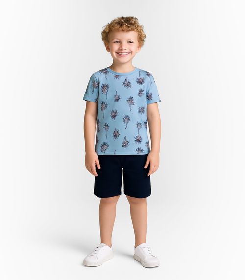 Camiseta Infantil Masculina Infinita Cor Azul