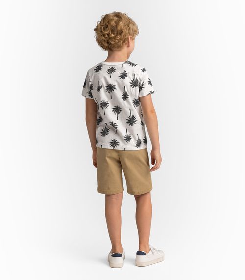 Camiseta Infantil Masculina Infinita Cor Bege