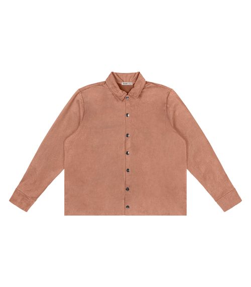 Casaco Plus Size Feminino Em Suede Secret Glam Marrom