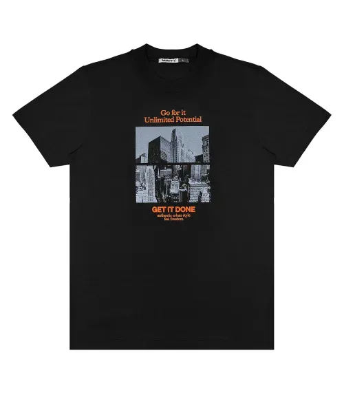 Camiseta Juvenil Feminina Minty Preto