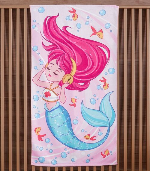 Toalha De Praia Infantil Bene Casa Rosa