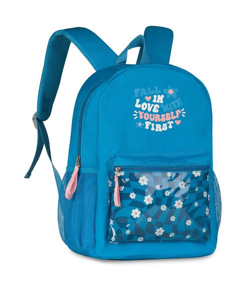 Mochila Escolar Feminina Estampada Flores Clio Lilás