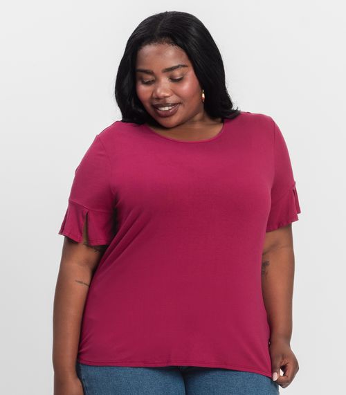 Blusa Plus Size Infinita Cor Rovitex Roxo