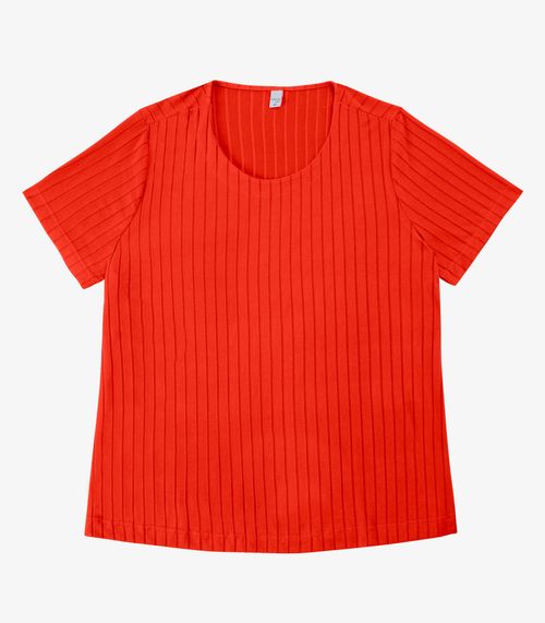 Blusa Malha Delicate Plus Infinita Cor Vermelho