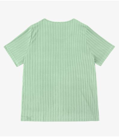 Blusa Malha Delicate Plus Infinita Cor Verde