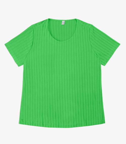 Blusa Malha Delicate Plus Infinita Cor Verde
