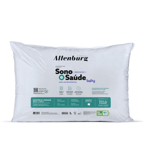 Travesseiro Sono E Saúde Baby Altenburg Branco