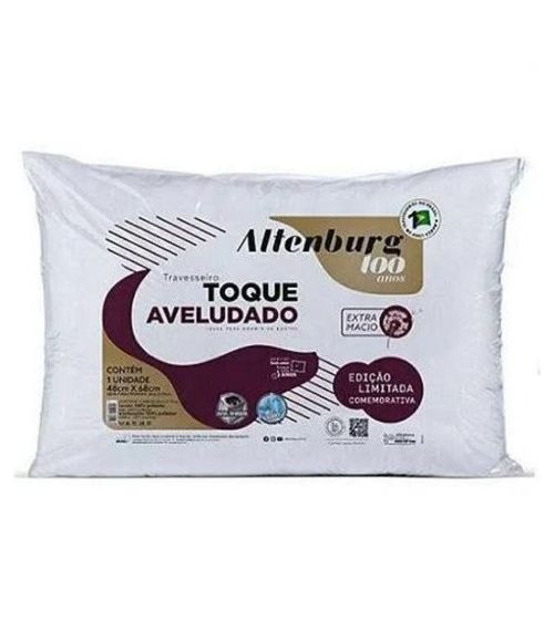 Travesseiro Toque Aveludado Antialérgico Altenburg Branco