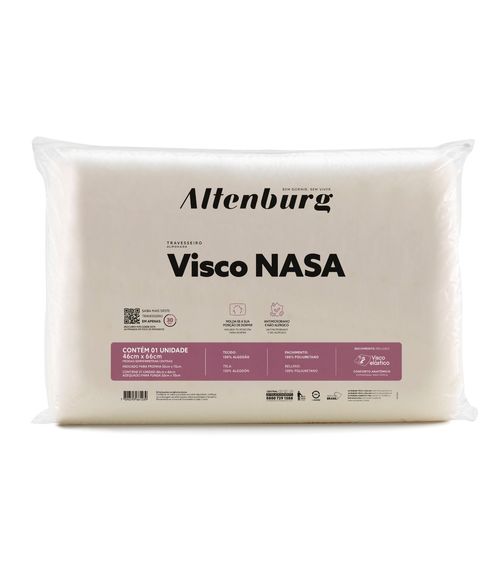 Travesseiro Viscoelástico Nasa Altenburg Branco