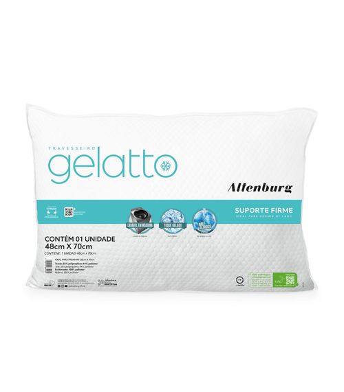 Travesseiro Gelatto Antialérgico Altenburg Branco