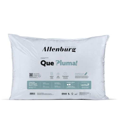 Travesseiro Toque De Plumas Antialérgico Altenburg Branco