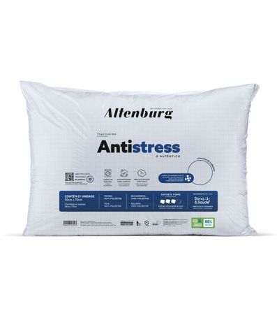 Travesseiro Antistress Antimicrobiana Altenburg Branco