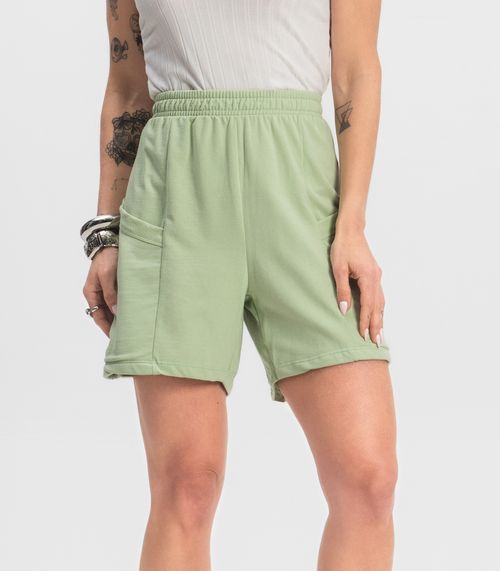 Shorts Feminino Moletinho Infinita Cor Verde