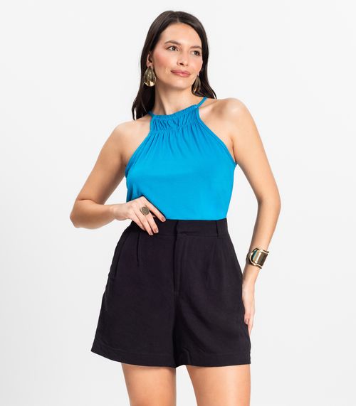 Blusa Feminina de Alça Infinita Cor Azul