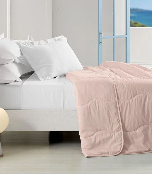 Edredom Verano Queen Toque Acetinado Altenburg Rosa