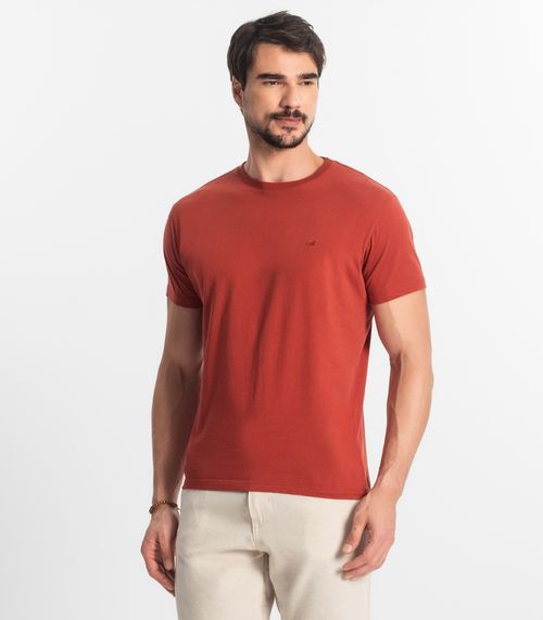 Camiseta Masculina Plus Size Básica Select Laranja