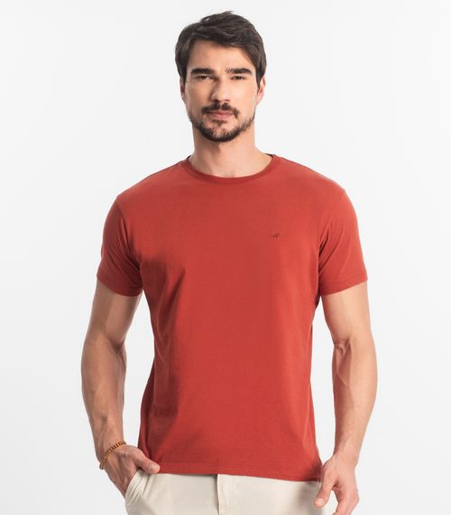 Camiseta Masculina Plus Size Básica Select Laranja