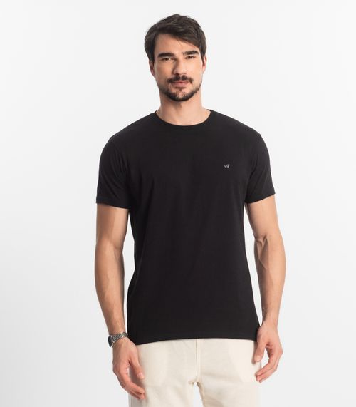 Camiseta Masculina Plus Size Básica Select Preto