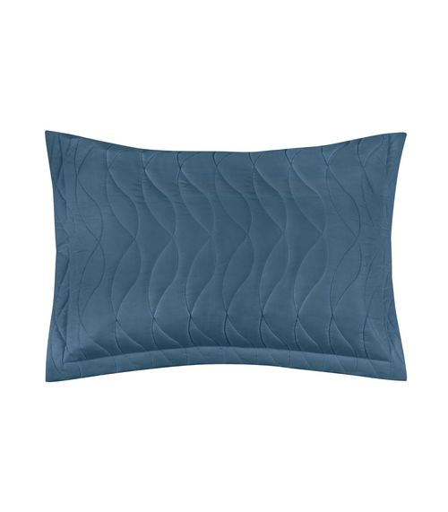 Porta Travesseiro Toque Acetinado Altenburg Azul