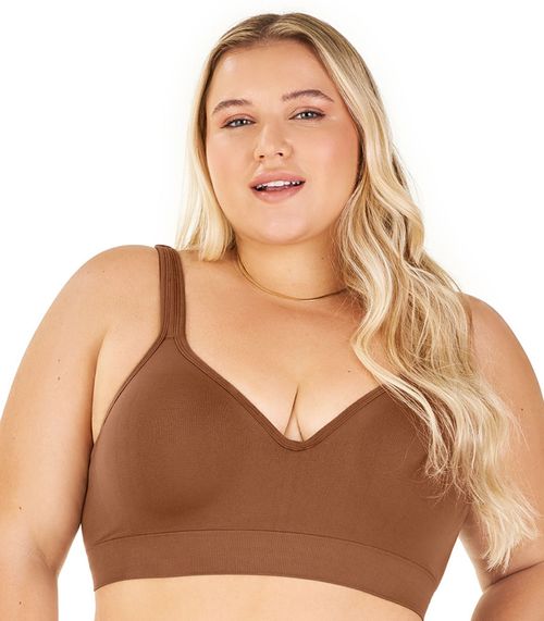 Sutiã Comfort Alças Largas Reguláveis Zee Rucci Marrom